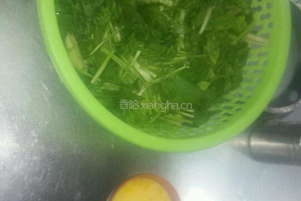 菠菜炒蛋的做法图解2