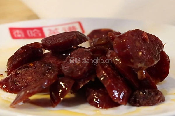 荷兰豆炒腊味的做法图解3