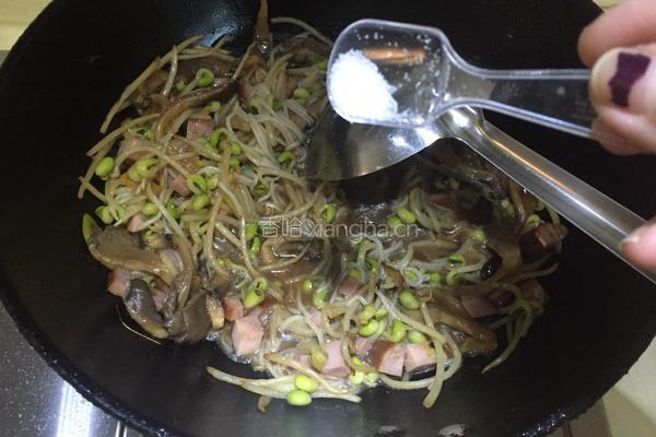 豆芽菜炒粉的做法图解11