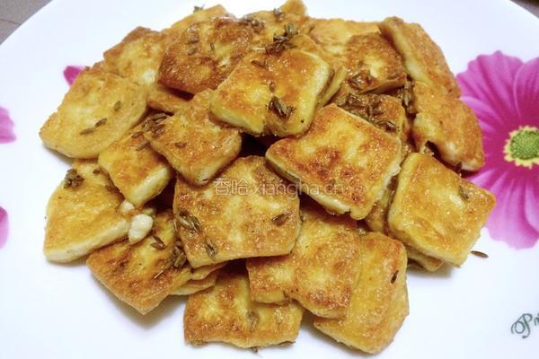 煎豆腐干的做法图解4