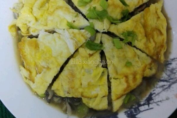 蘑菇鸡蛋饼的做法图解4