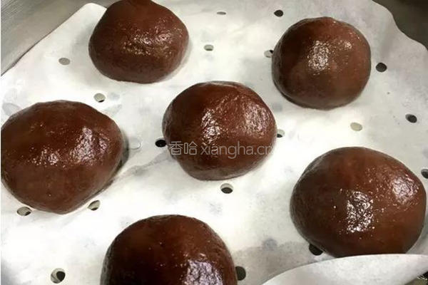 又大又软还会爆浆的全家欢甜品 巧克力糯米滋的做法图解7