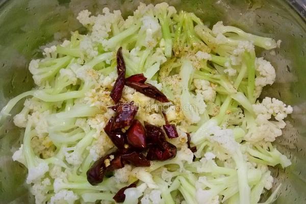 炝拌有机菜花的做法图解6