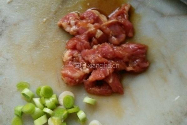 泼菜炒肉片的做法图解3