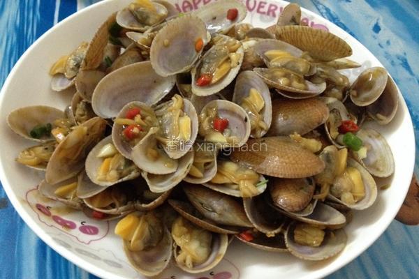爆炒蚝油花蛤的做法图解9