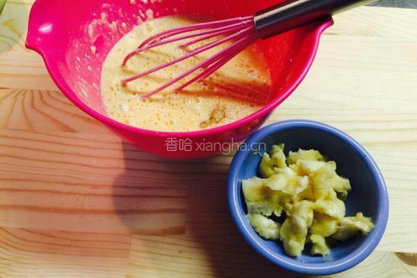 简易香蕉水果松饼的做法图解3