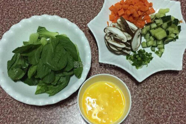 芙蓉鲜蔬汤的做法图解2