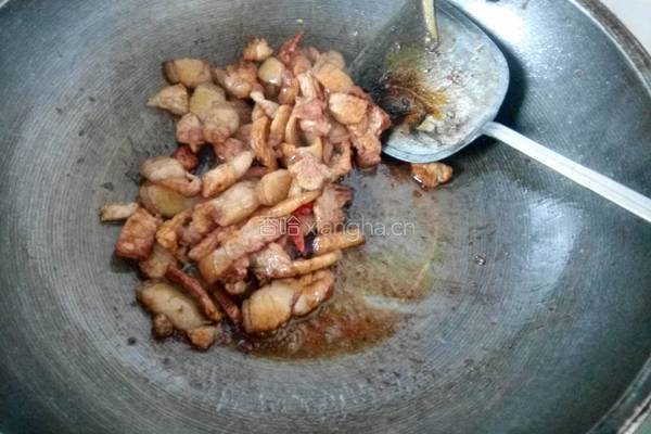 干锅肉苔菜的做法图解5