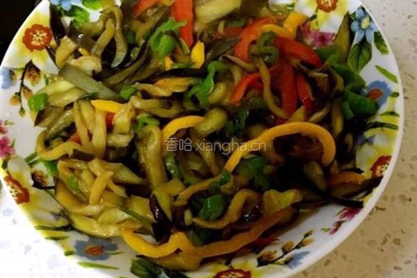 青椒炒茄子的做法图解7