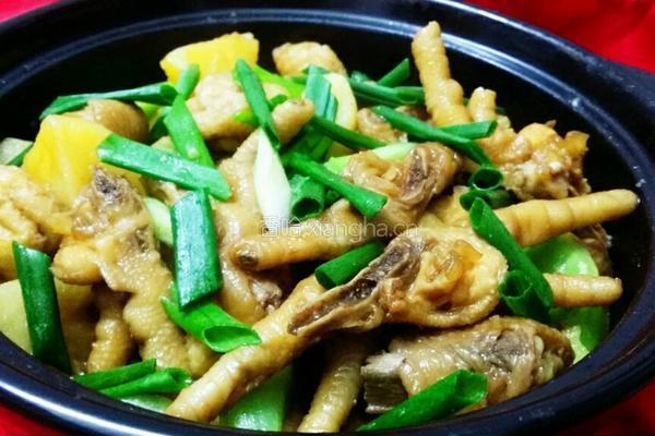 豆腐泡土豆鸡爪煲的做法图解13