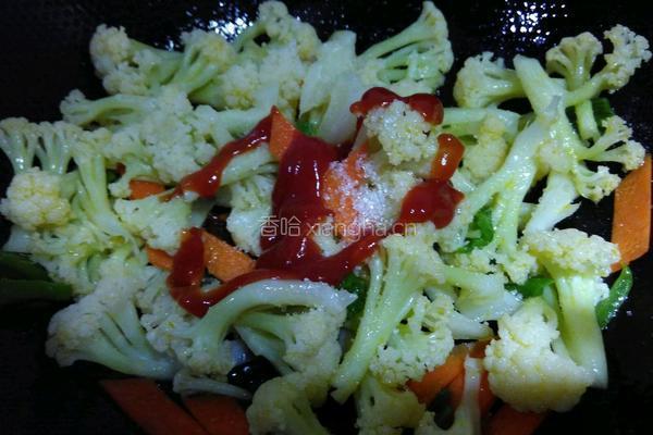茄汁花菜的做法图解8