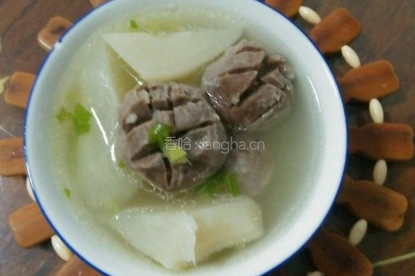牛肉丸罗卜汤的做法图解7
