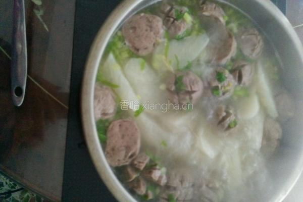 牛肉丸罗卜汤的做法图解6