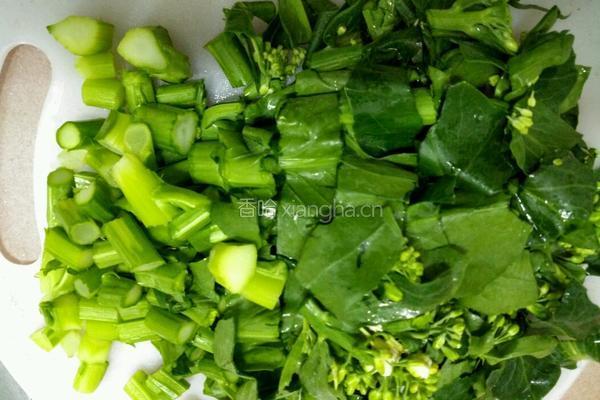 芥兰肉沫炒面的做法图解2