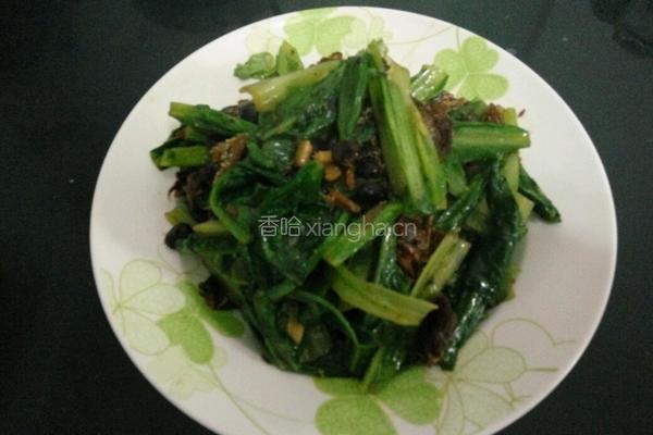 豆豉鲮鱼油麦菜的做法图解3
