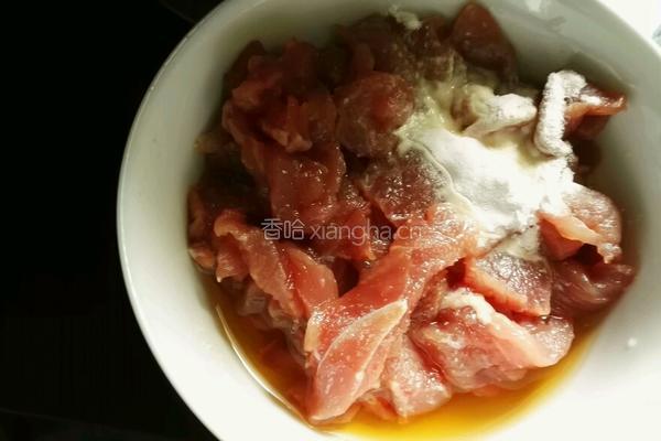 倒笃菜肉片炒平菇的做法图解3