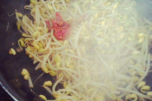 辣炒豆芽的做法图解3