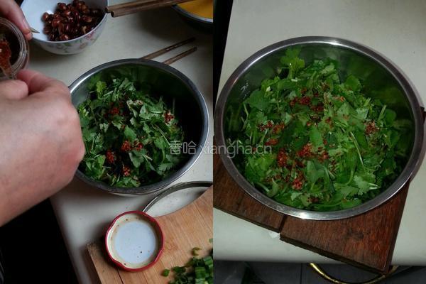 香菜凉拌花生米（老妈牌）的做法图解2