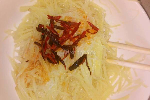 炝拌酸辣土豆丝的做法图解9