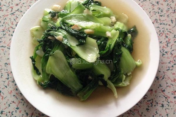 清炒上海青的做法图解7