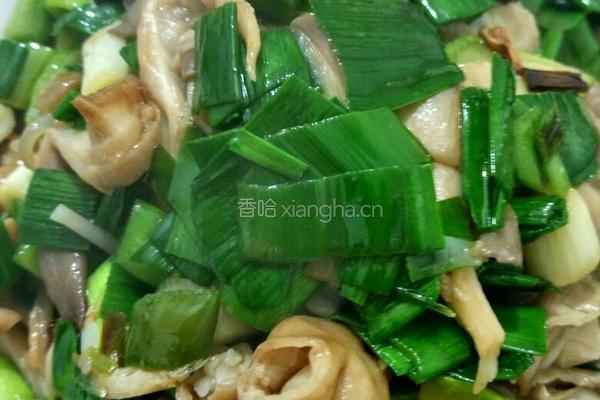 蒜苗蘑菇 小炒小肠