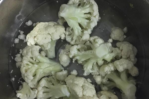 家常有机菜花的做法图解1