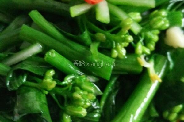 爆炒芥蓝的做法图解3