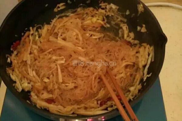 食记录02白菜炒粉丝的做法图解7
