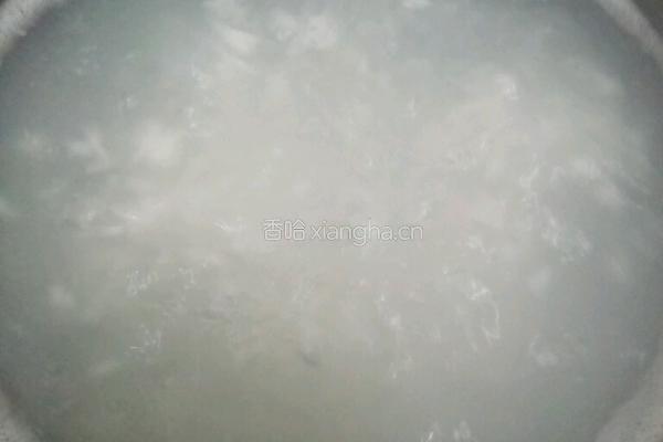 香菇青菜瘦肉粥的做法图解5
