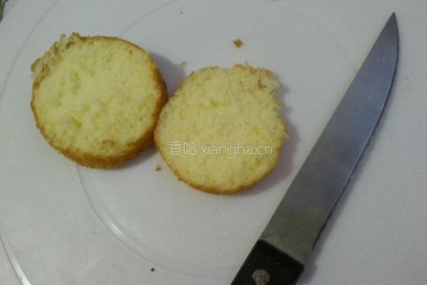 草莓芒果奶油小蛋糕的做法图解6