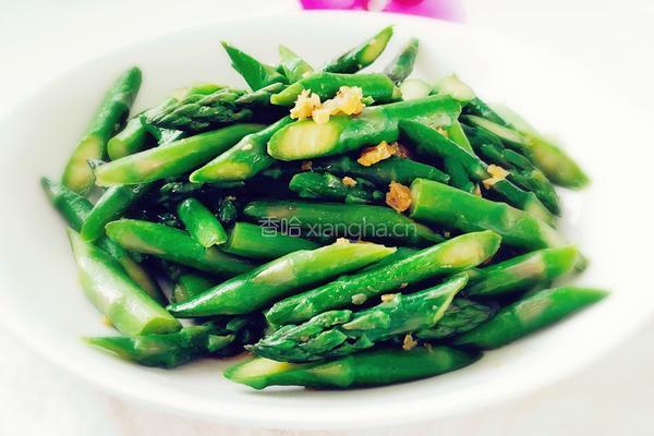 干虾米炒芦笋的做法图解6