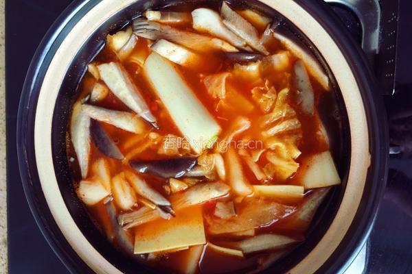 辣白菜干豆腐汤的做法图解4