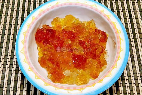 杏汁燉燕窩桃膠的做法图解3