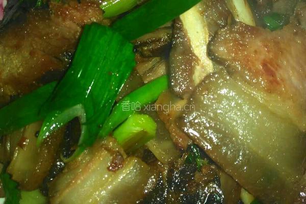 蒜苗炒腊肉的做法图解11