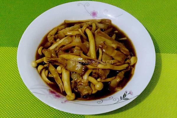 白玉菇炒肉的做法图解7
