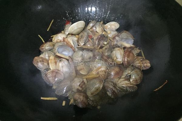 爆炒花蛤的做法图解5