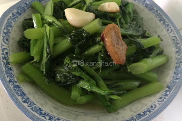 生炒菜心的做法图解6