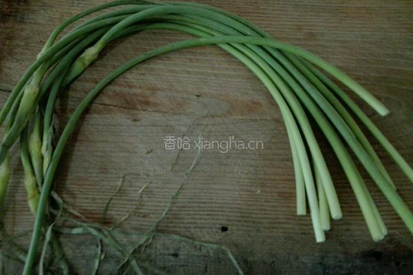蒜苔鱿鱼丝的做法图解1