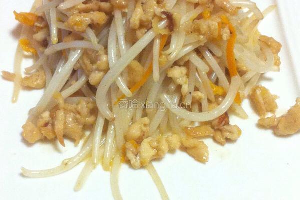 陈皮鸡丝炒掐菜