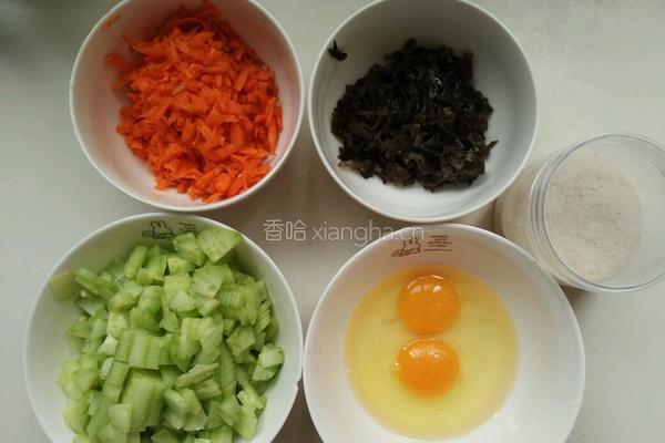 宝宝餐之迷你木须肉的做法图解1