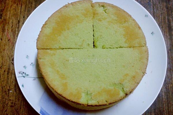 菠菜戚风蛋糕的做法图解9