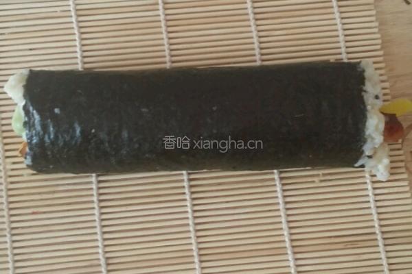烤鸡紫菜卷的做法图解5