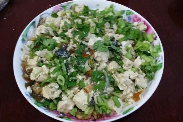 皮蛋豆腐的做法图解3