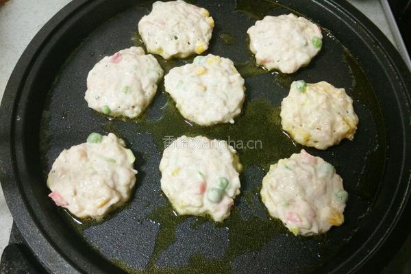 田园虾米鸡肉饼的做法图解6
