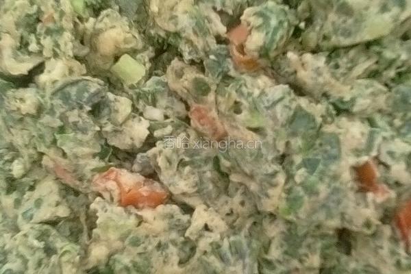 荠菜煎蛋的做法图解3