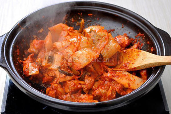 猪肉泡菜汤的做法图解6