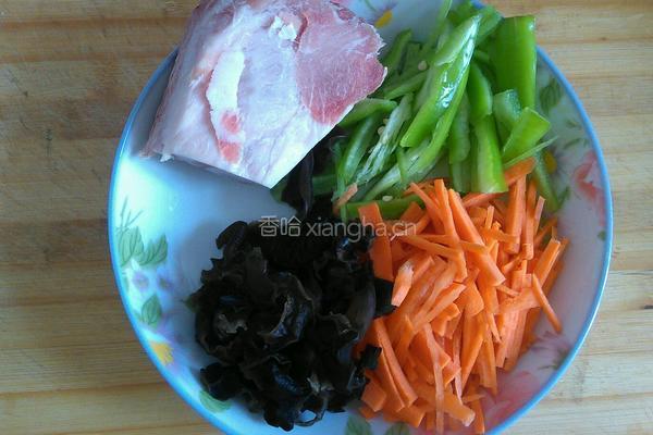 快手菜（肉炒粉条）的做法图解1