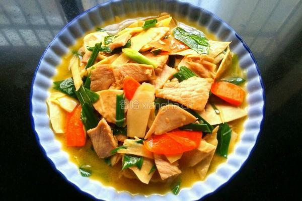 青蒜炒肉片的做法图解4