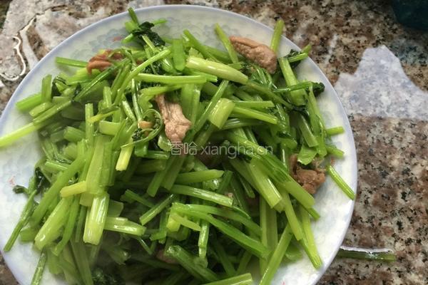 芹菜炒肉丝的做法图解6