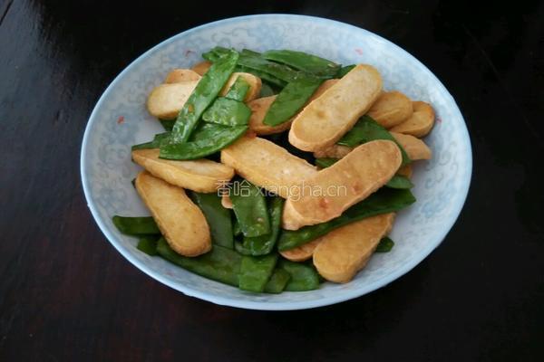豆干炒荷兰豆的做法图解5
